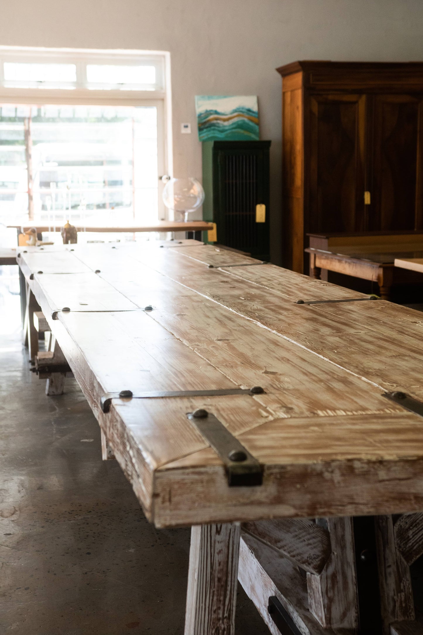 18 Seater Reclaimed Oregon Dining Table