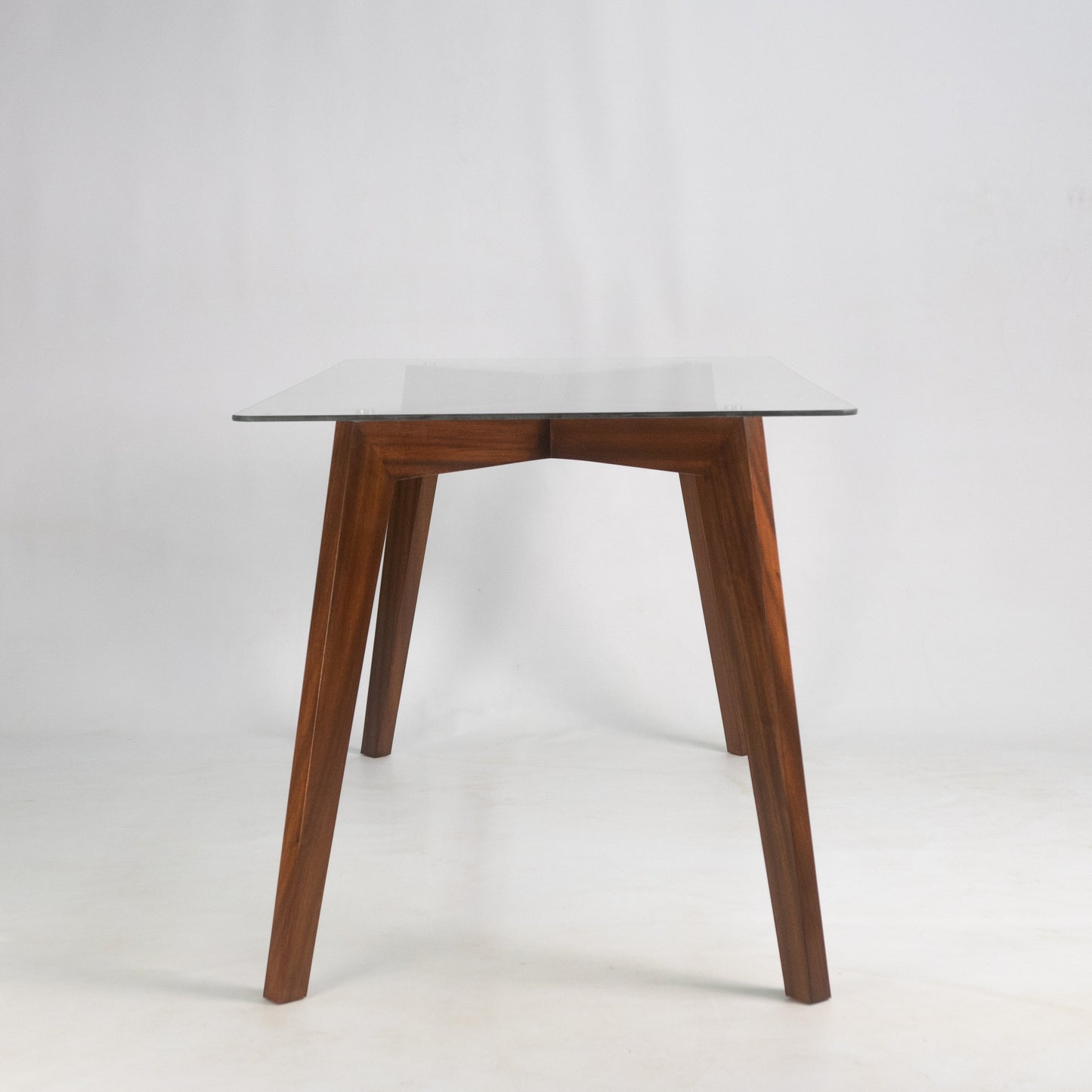 Adeline Walnut & Glass Dining Table - Renouve Studios