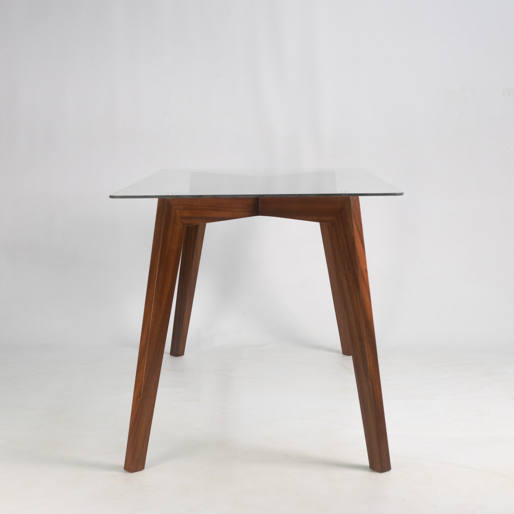 Adeline Walnut & Glass Dining Table - Renouve Studios