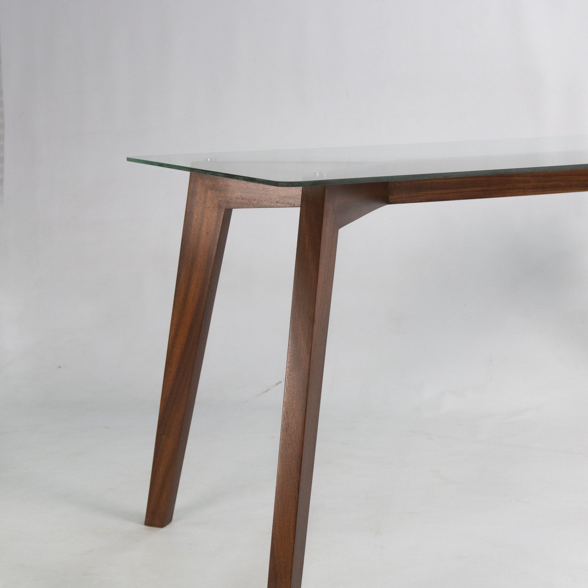 Adeline Walnut & Glass Dining Table - Renouve Studios